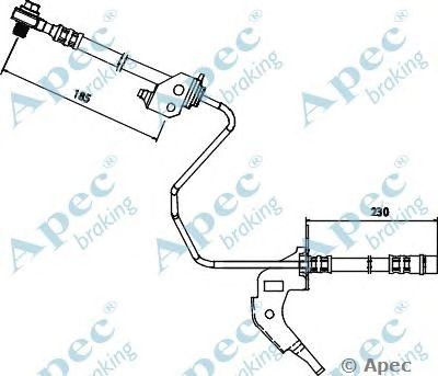 APEC BRAKING hos3688 -  Тормозной шланг